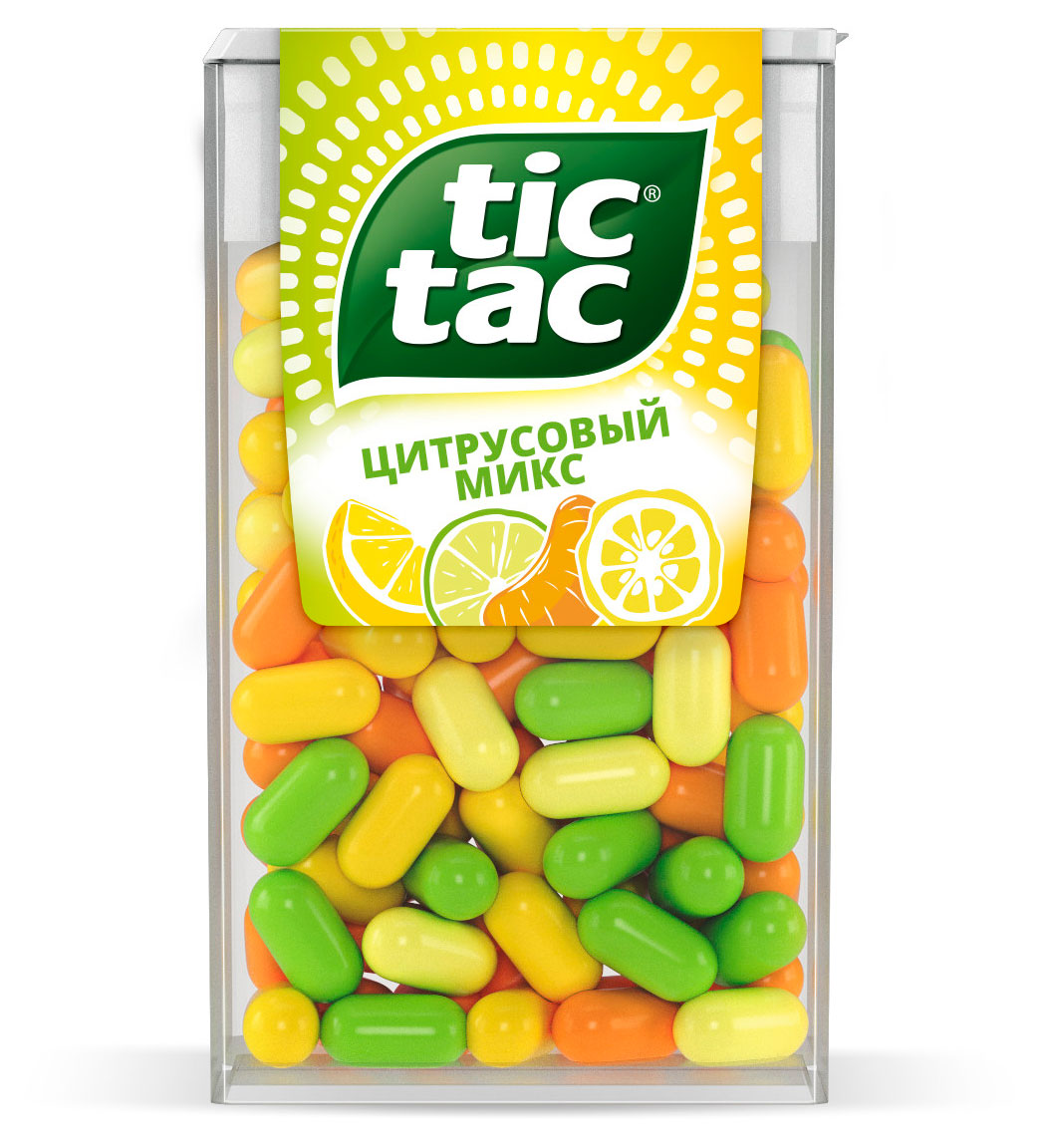 Драже освежающее Tic Tac Цитрусовый Микс Ирландия, 49 г