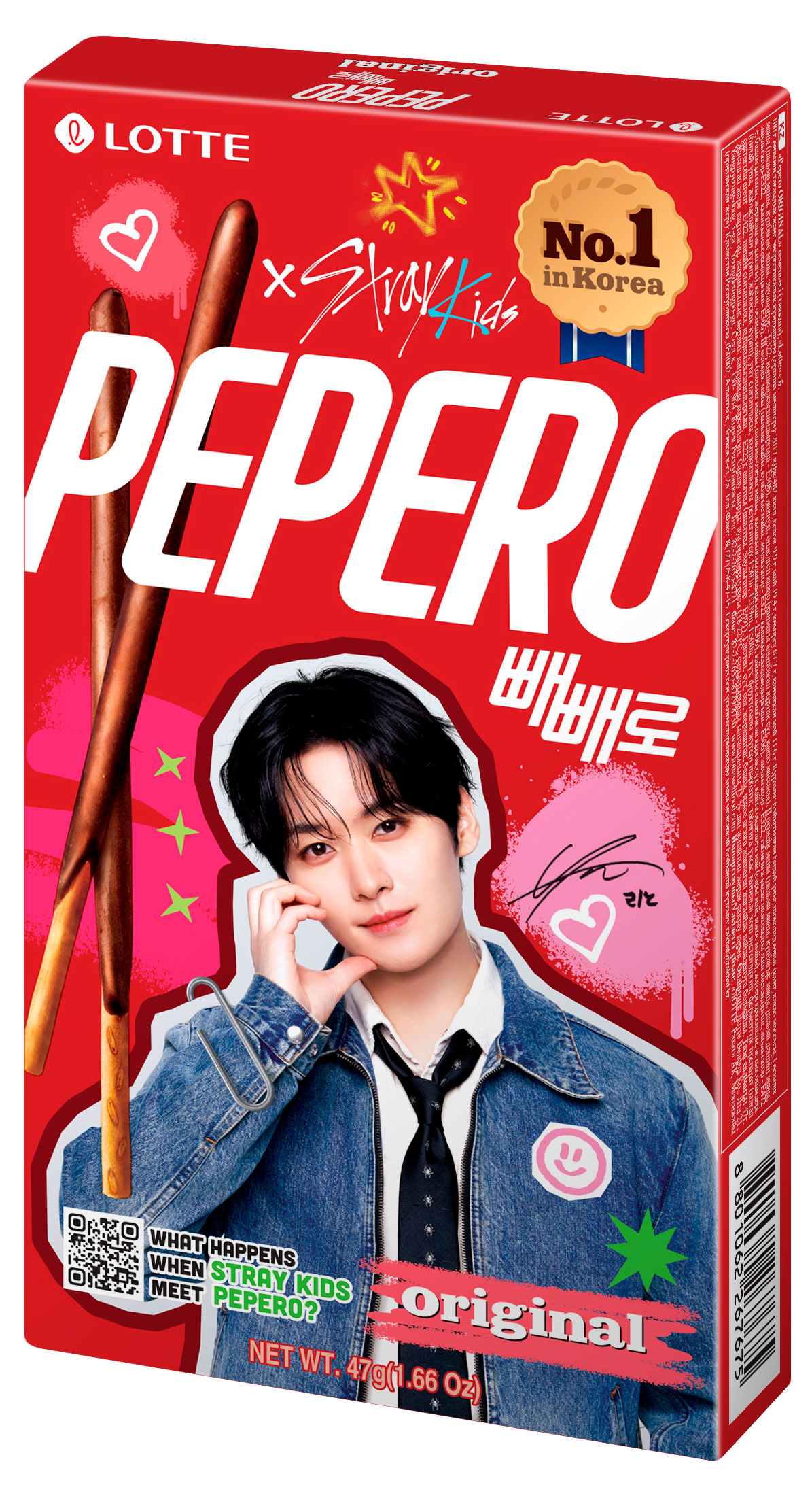 Соломка Lotte Pepero Original с шоколадом Корея, 47 г
