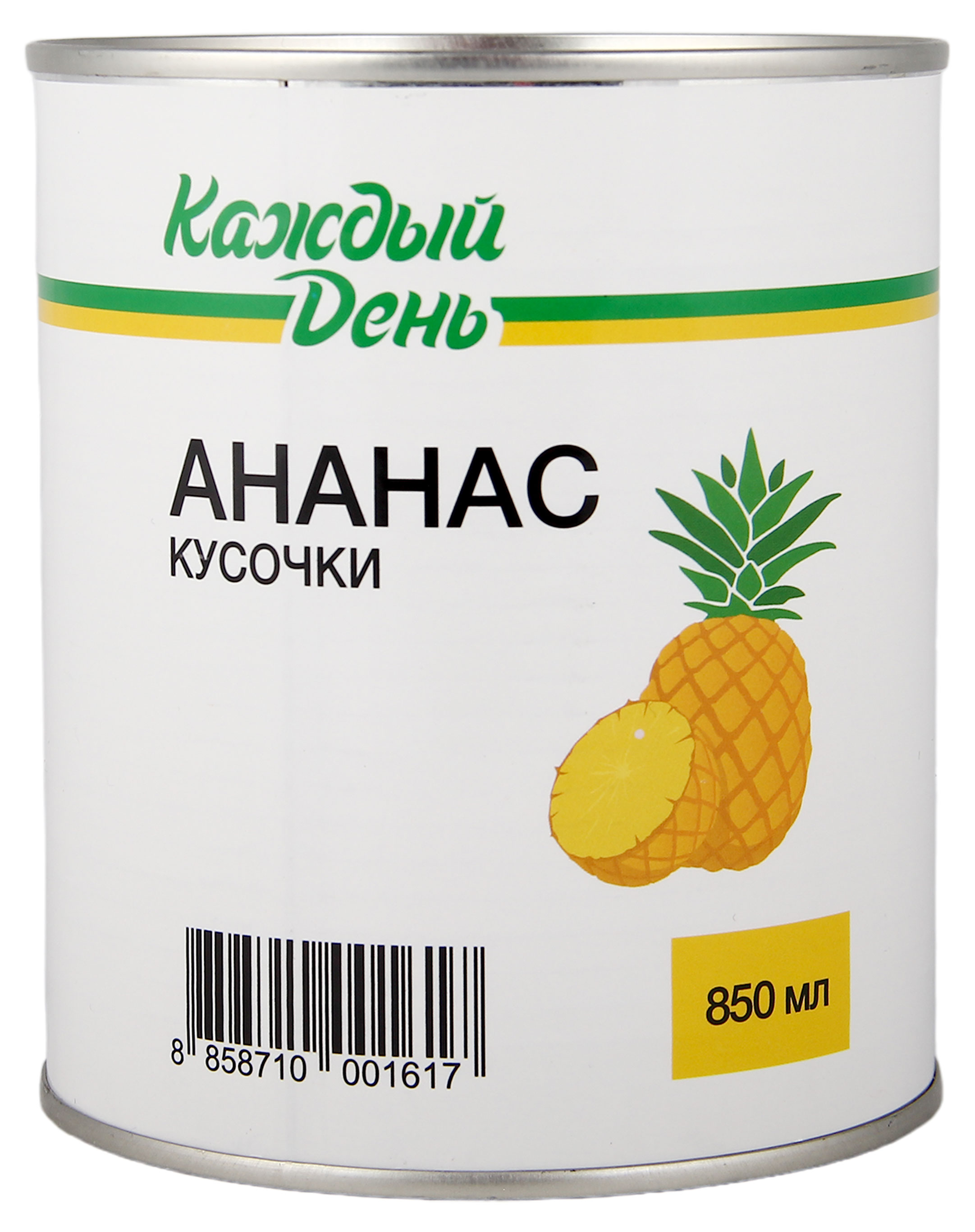Ананас Каждый день в кусочках Таиланд, 850 мл