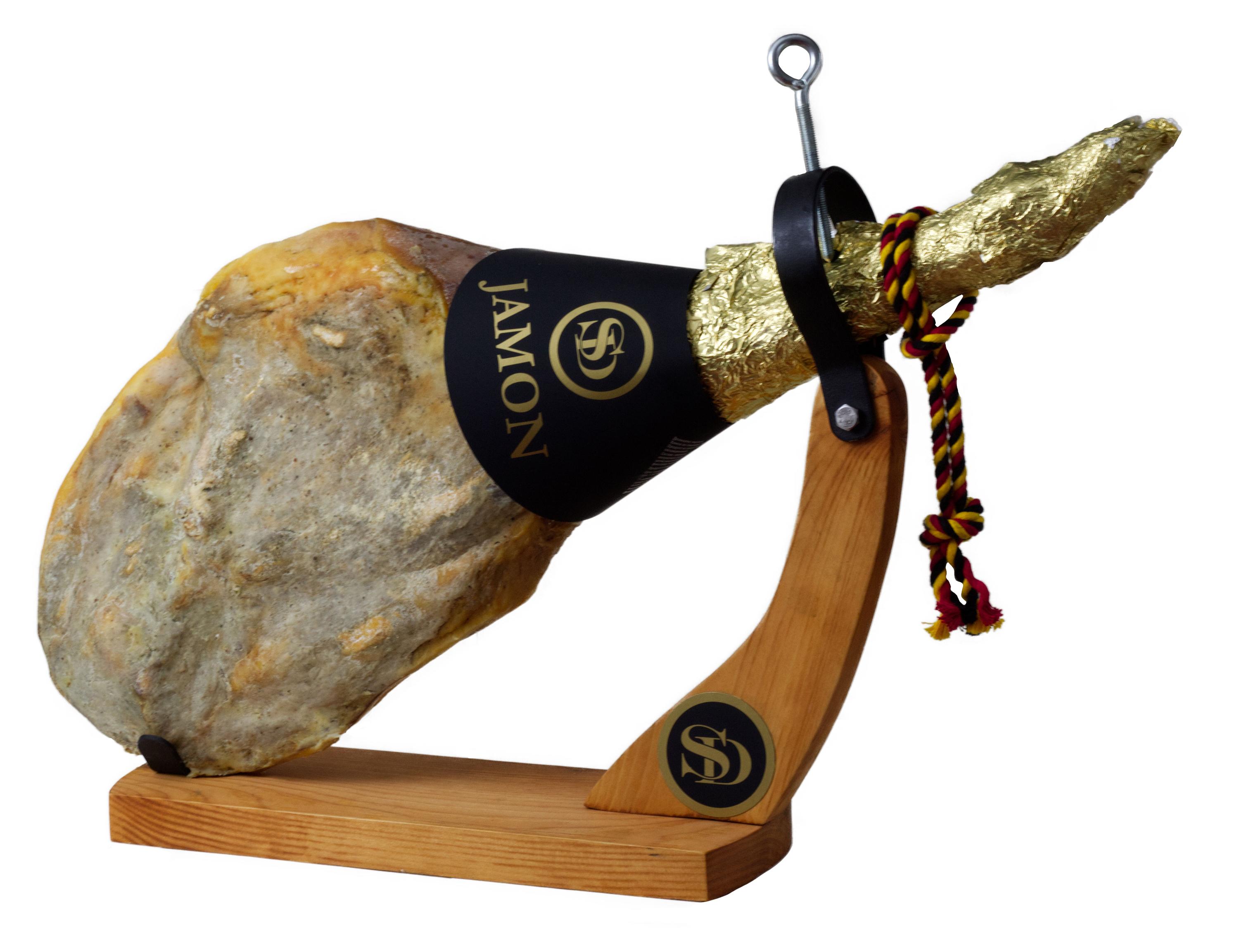 Вяленое мясо Хамон сыровяленый Сытный Дом Jamon свиной окорок на кости нарезка, вес