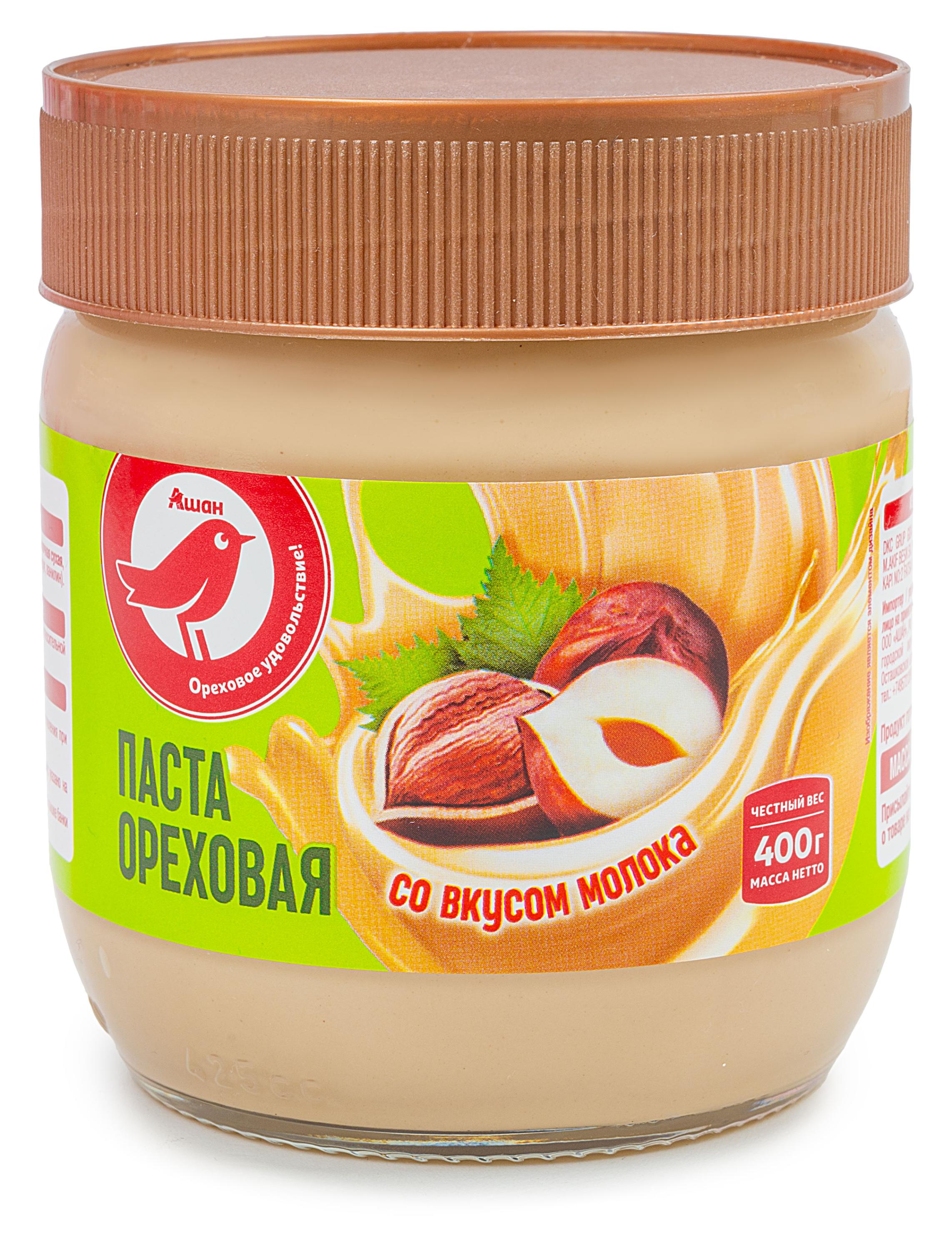 Паста АШАН Красная птица ореховая со вкусом молока Турция, 400 г