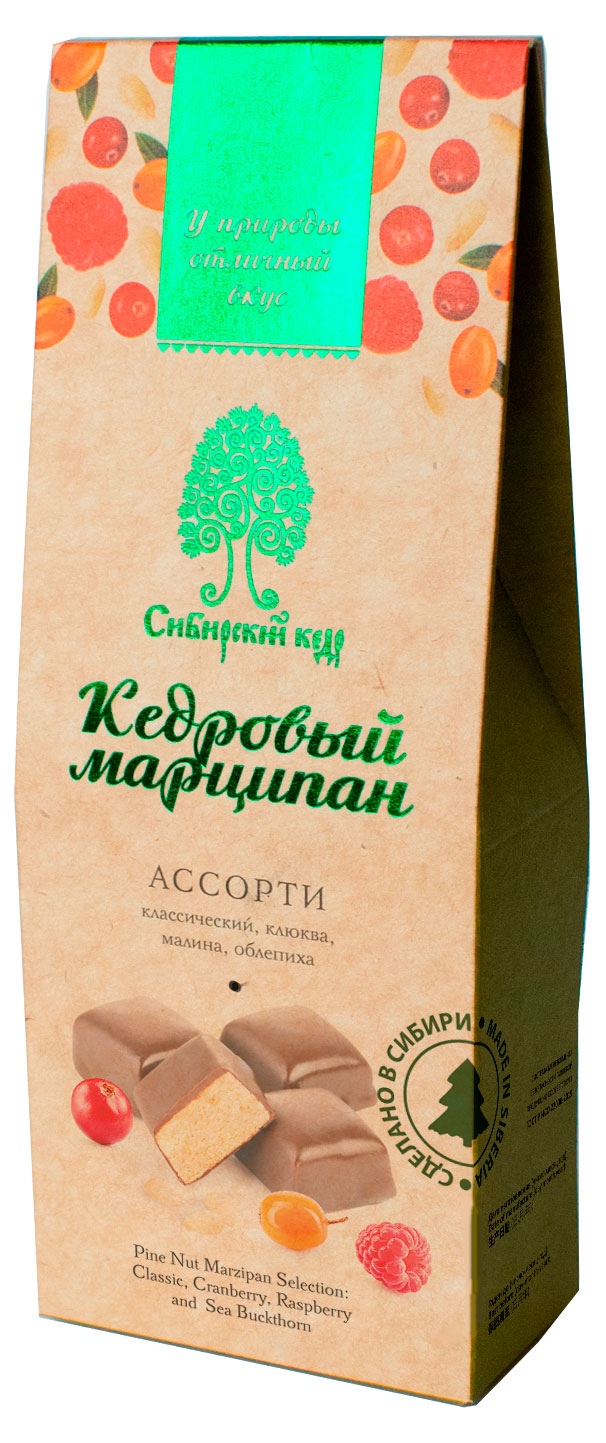 Набор конфет Сибирский Кедр Кедровый марципан ассорти, 70 г