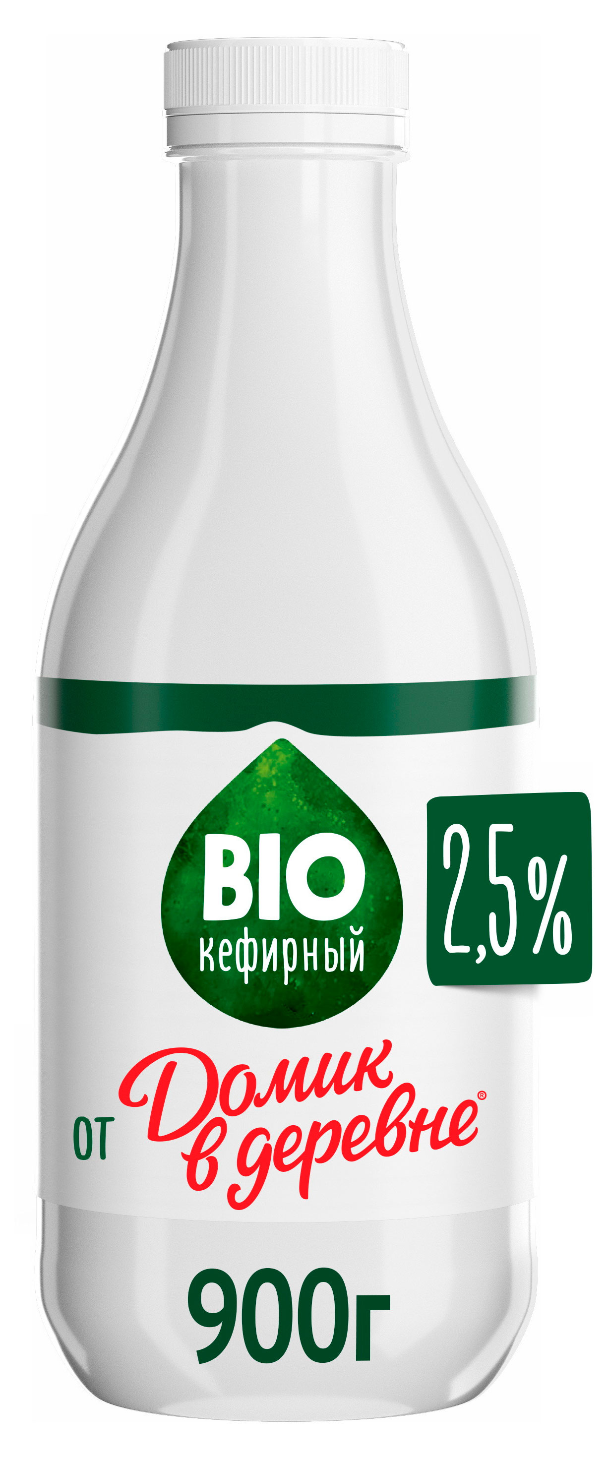 Кефир Домик в деревне BIO-кефирный 2,5% БЗМЖ, 900 г