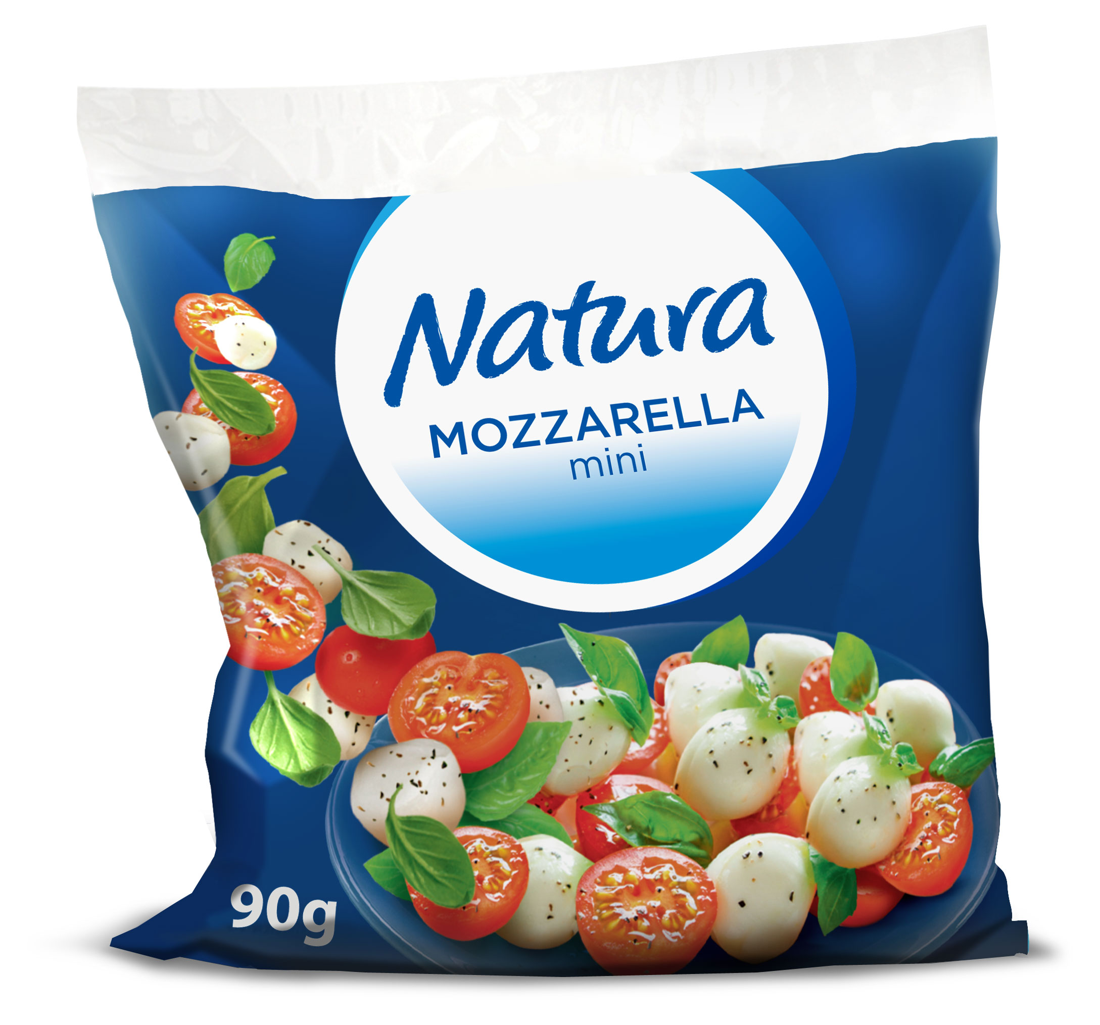 Сыр рассольный Natura Mozzarella mini Моцарелла мини шарики 45%, 90 г