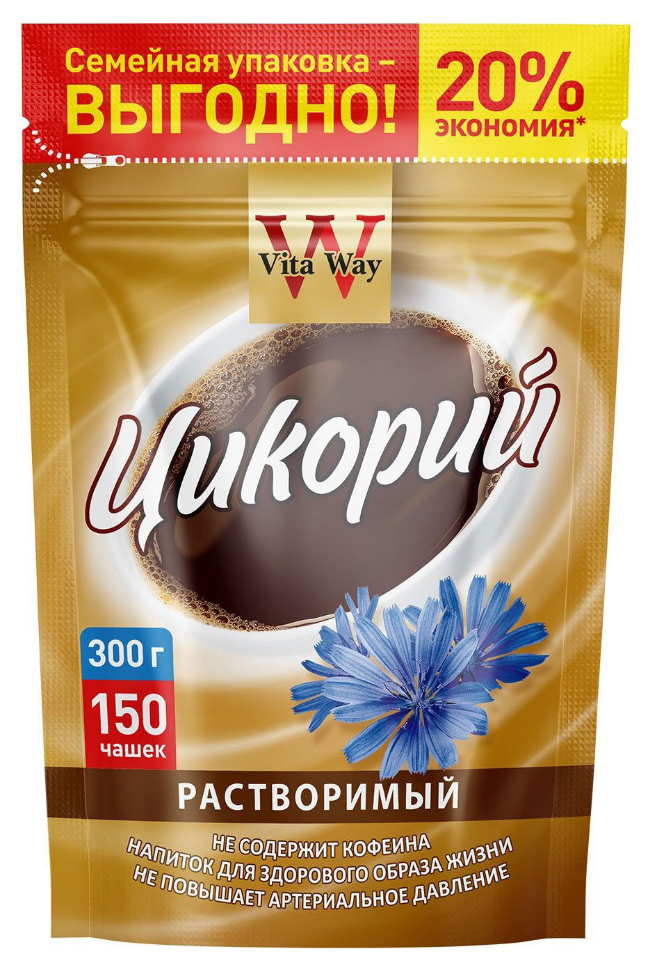 Цикорий растворимый Русский цикорий Vita Way порошкообразный, 300 г