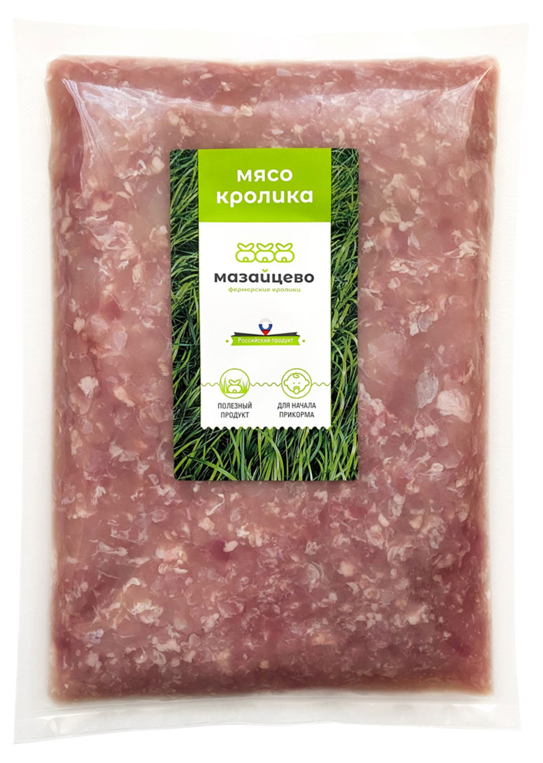 Фарш из мяса кролика Мазайцево охлажденный, ~ 0,7 кг