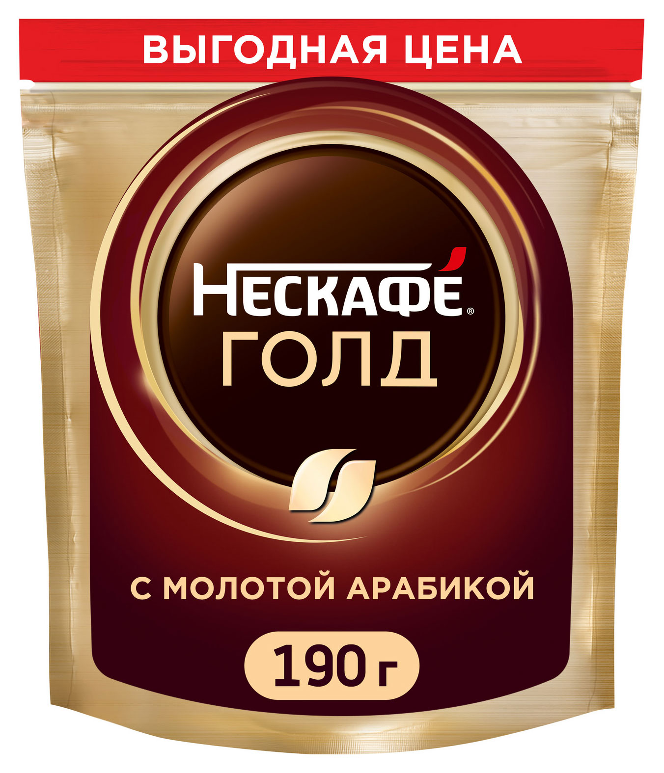 Кофе растворимый Нескафе Голд, 190 г