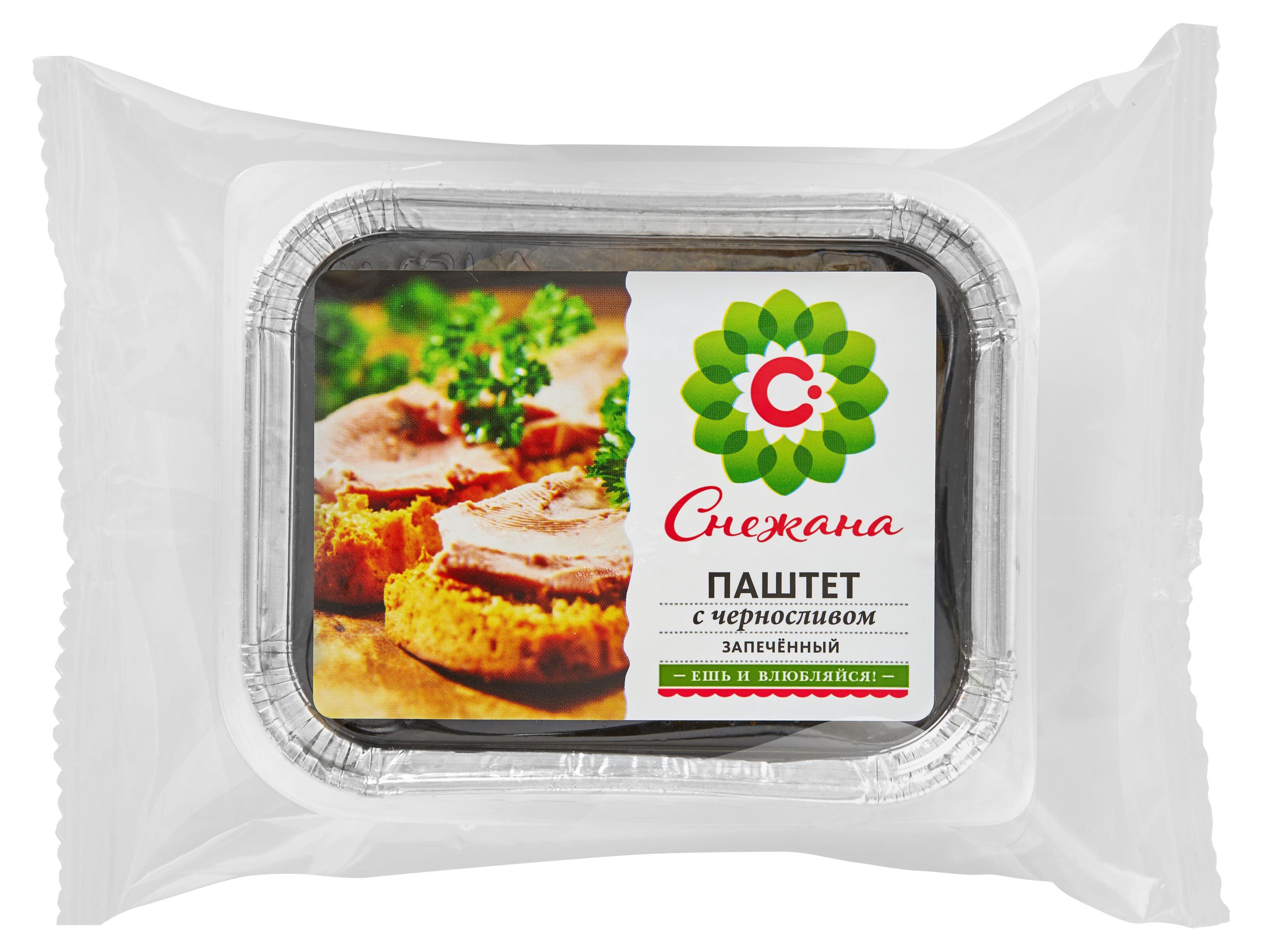 Паштет мясной Снежана из говяжьей печени с черносливом охлажденный, 200 г