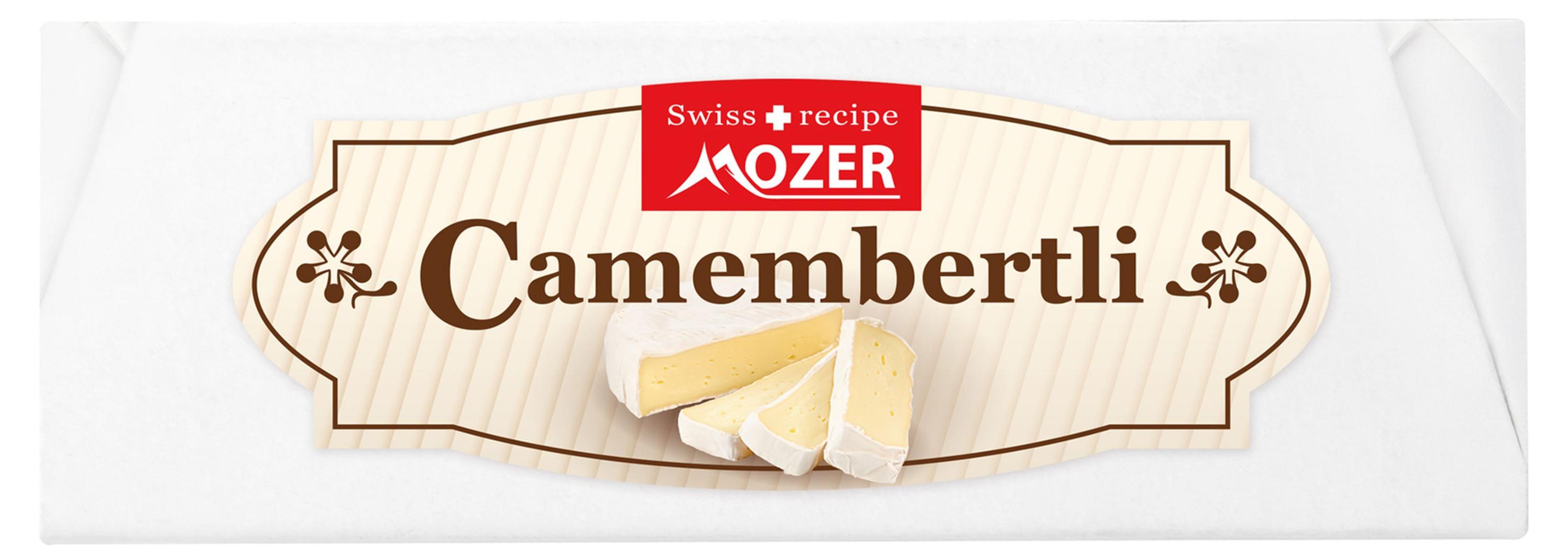 Сыр мягкий Camembertli с белой плесенью Moser 50% БЗМЖ, 100 г