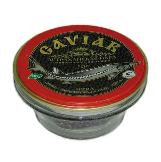 Икра стерляди Астраханская икра Caviar зернистая, 56,8 г
