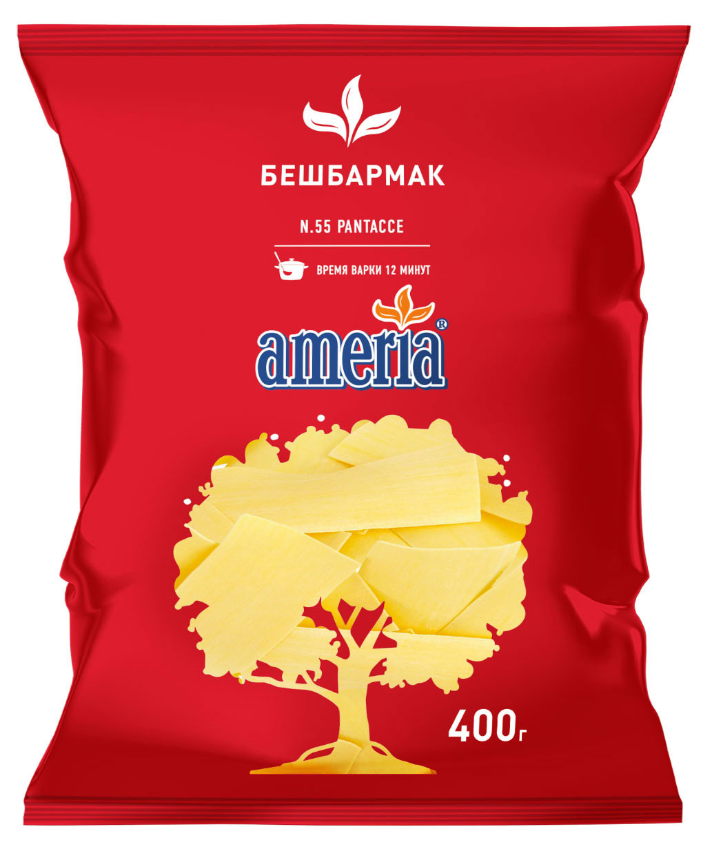 Макаронные изделия Ameria Pantacce 55 лазанья, 400 г