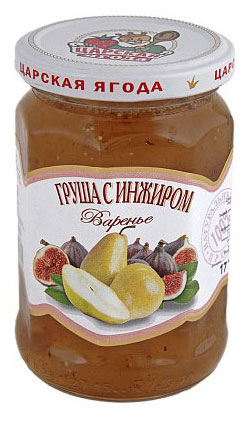Варенье Царская ягода из груши с инжиром, 360 г