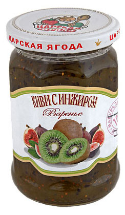 Варенье Царская ягода из киви с инжиром, 360 г