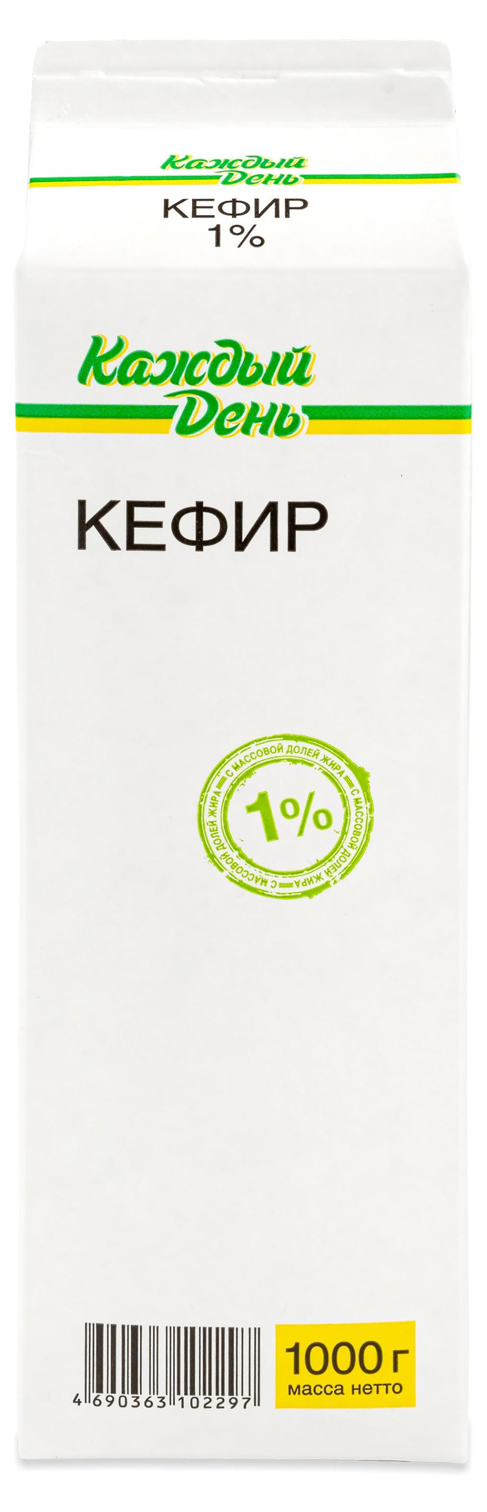 Кефир Каждый день 1% БЗМЖ, 1 л