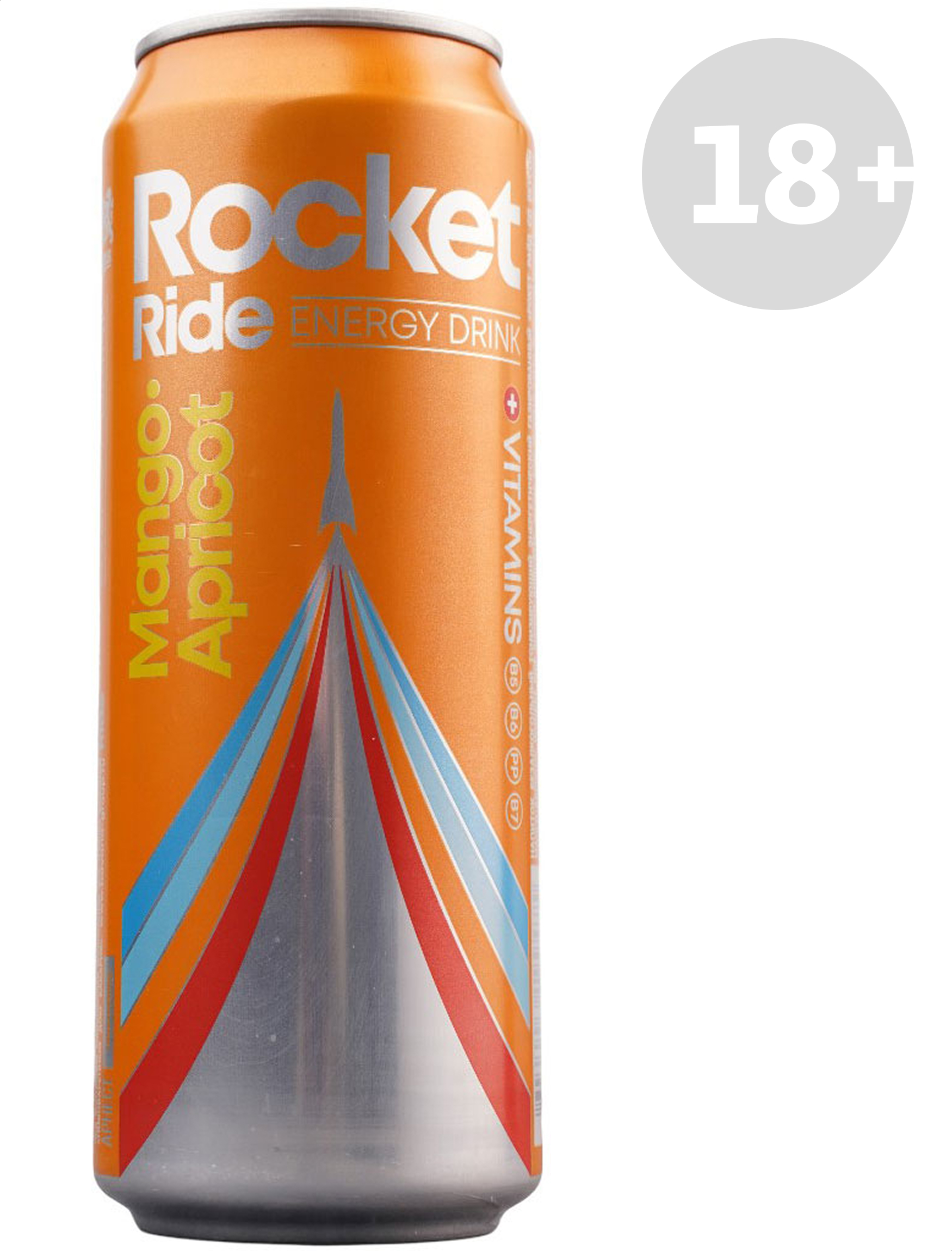 Энергетический напиток Rocket Ride газированный со вкусом манго и абрикоса, 450 мл