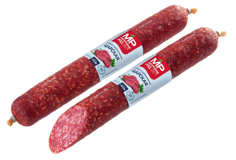 Колбаса Мясницкий ряд Царская сырокопченая, ~0,7 кг