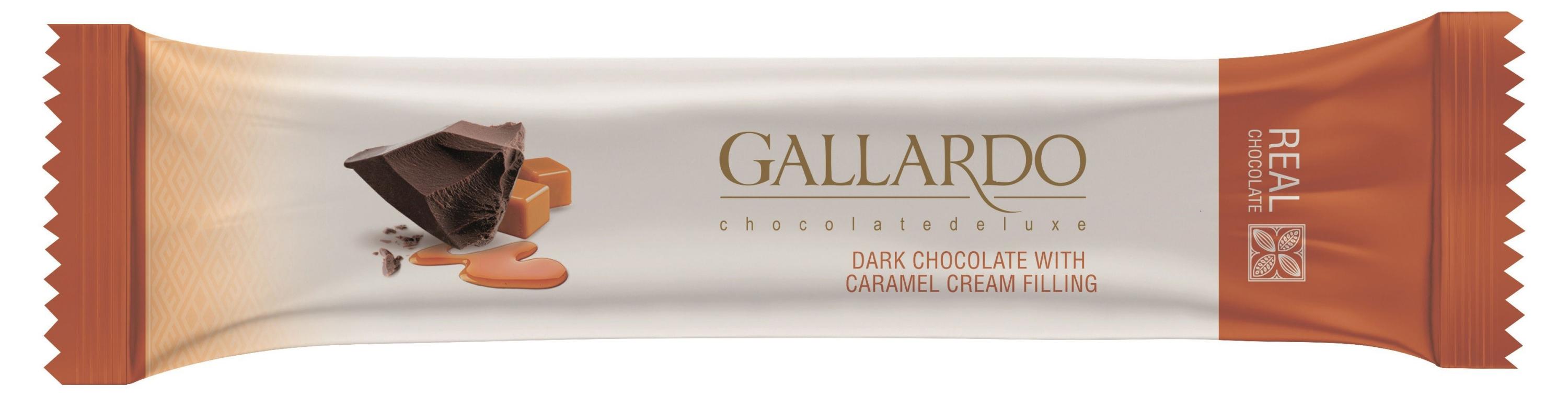 Шоколад горький Gallardo с карамельной начинкой Иран, 25 г