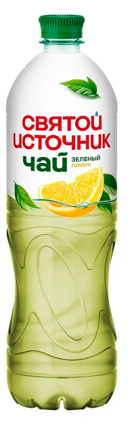 Чай зеленый холодный Святой Источник Лимон, 1 л