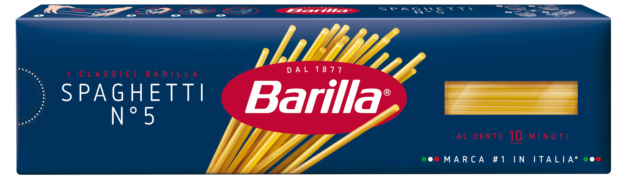 Макаронные изделия Barilla Спагетти 5 из твердых сортов пшеницы, 450 г