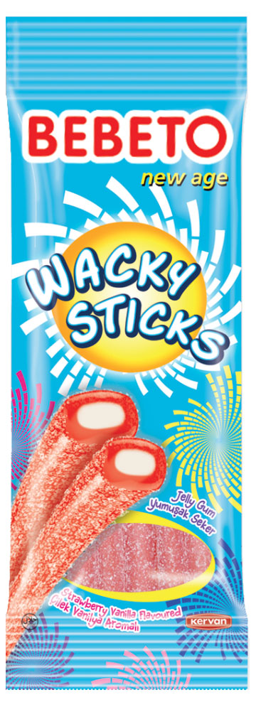 Мармелад жевательный Bebeto Wacky sticks Турция, 75 г