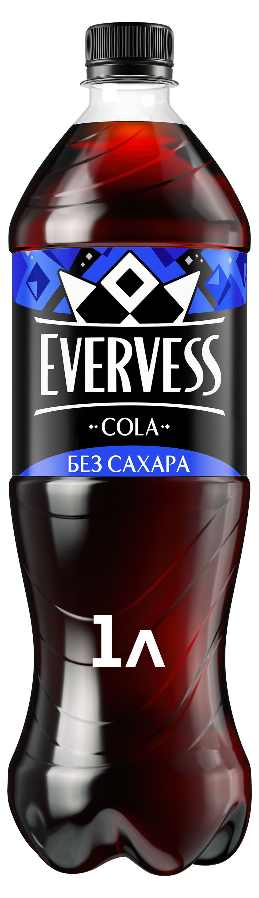 Напиток газированный Evervess Кола без сахара, 1 л