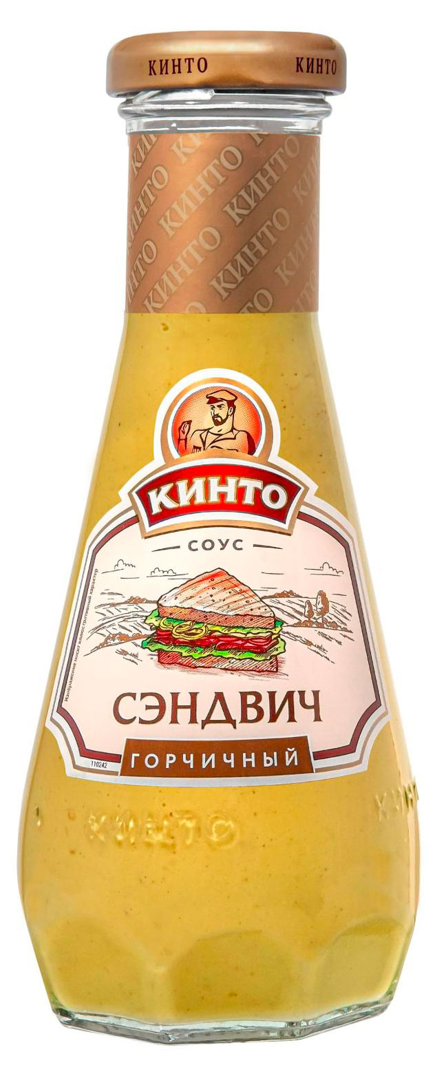 Соус майонезный Кинто Сэндвич горчичный, 280 мл