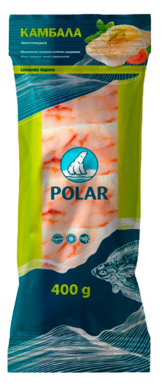 Камбала замороженная POLAR филе порционное, 400 г