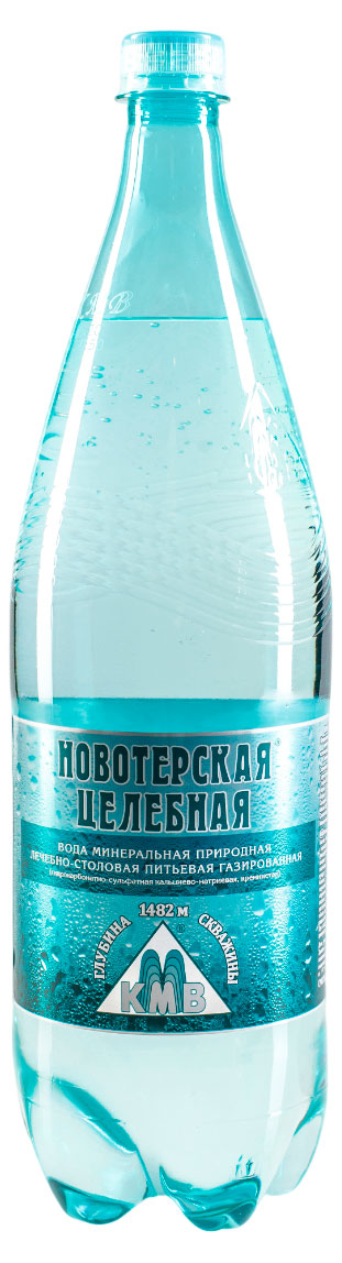 Вода лечебно-столовая Новотерская газированная, 1,5 л
