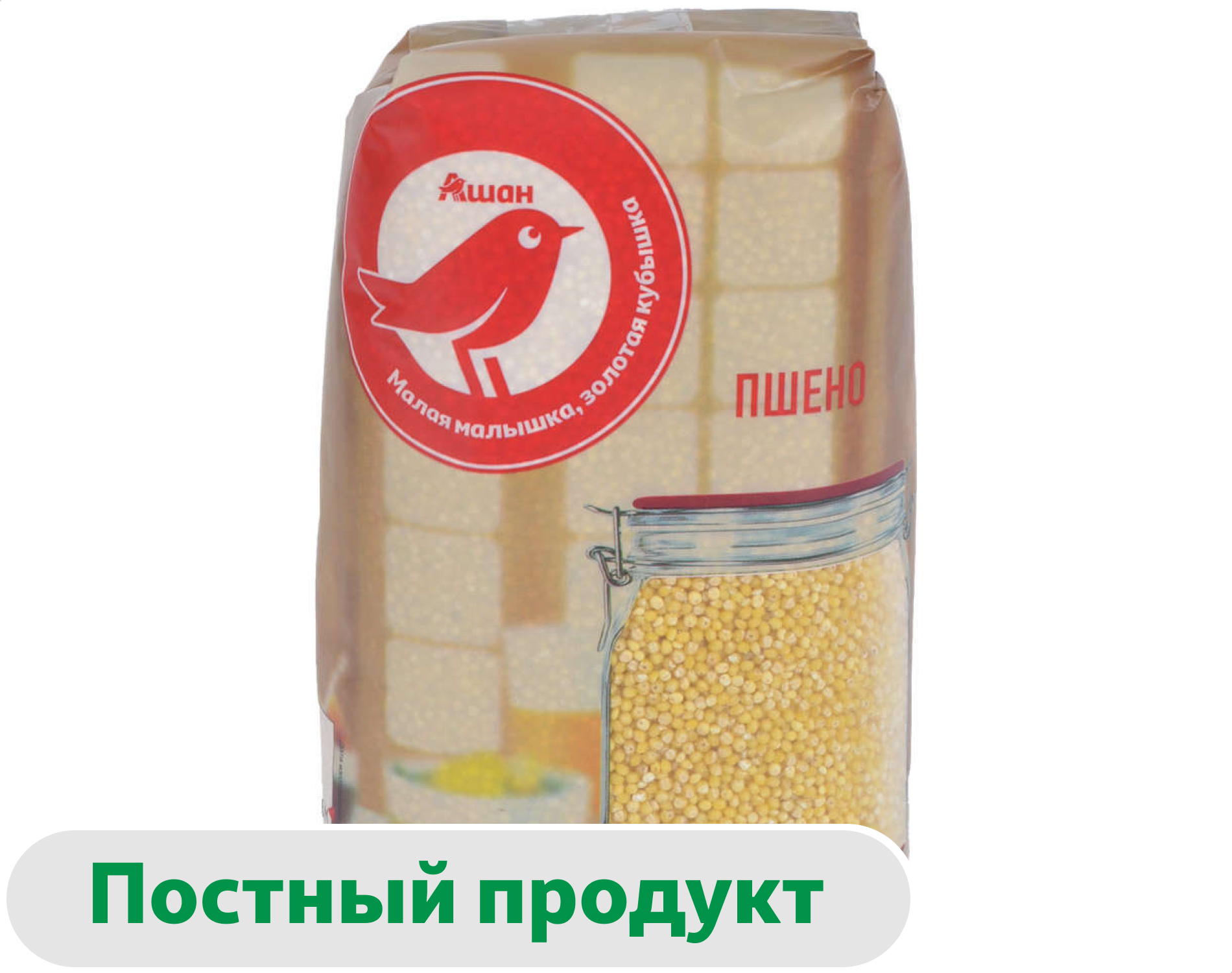 Пшено АШАН Красная птица, 800 г