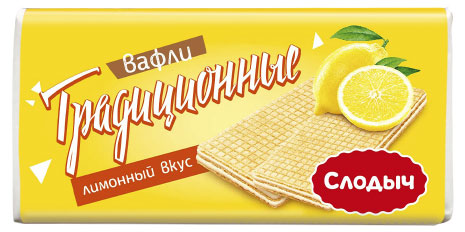 Вафли Традиционные вафли с лимонным вкусом, 100 г