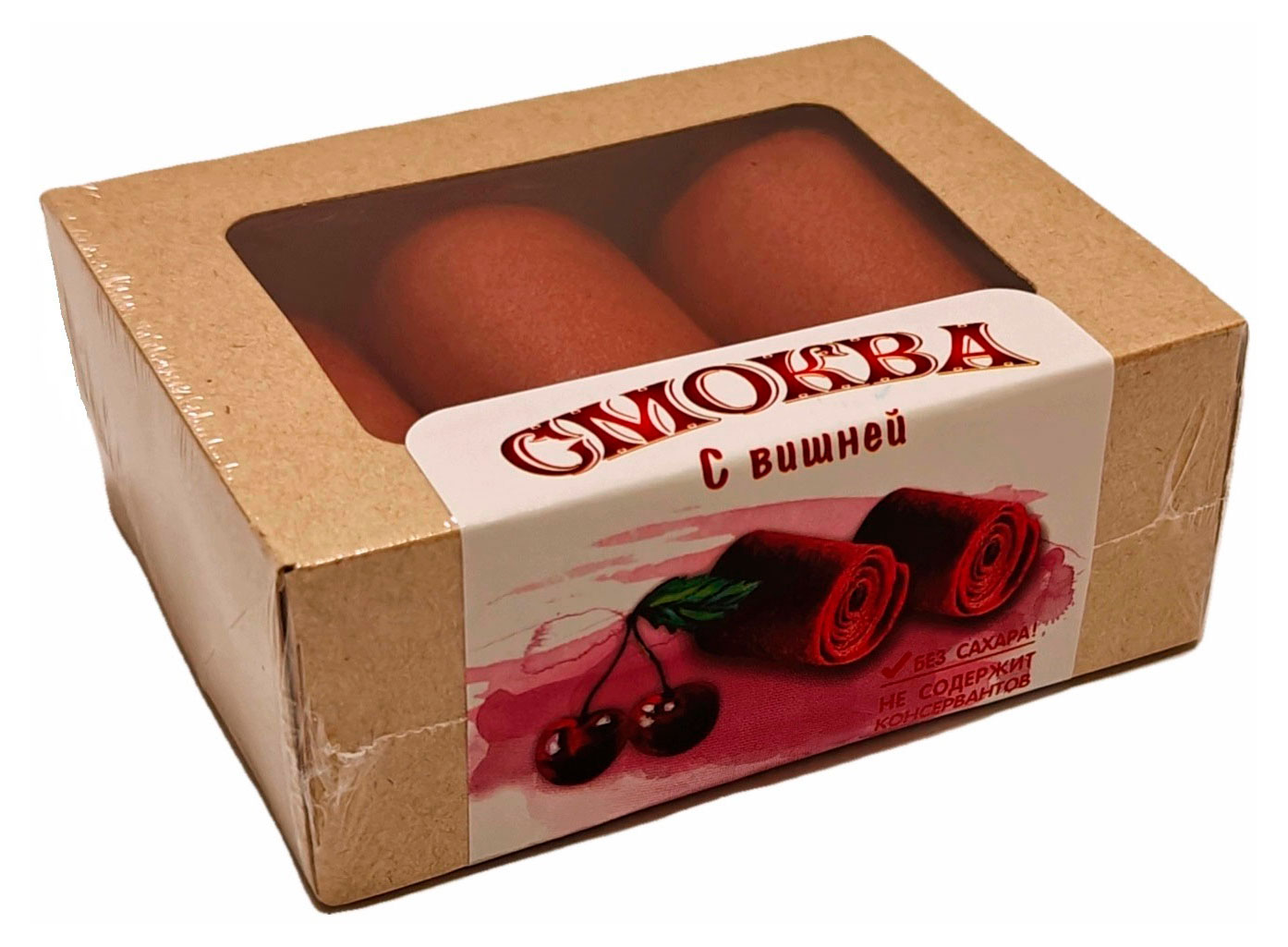 Смоква Белевская с вишней без сахара, 50 г