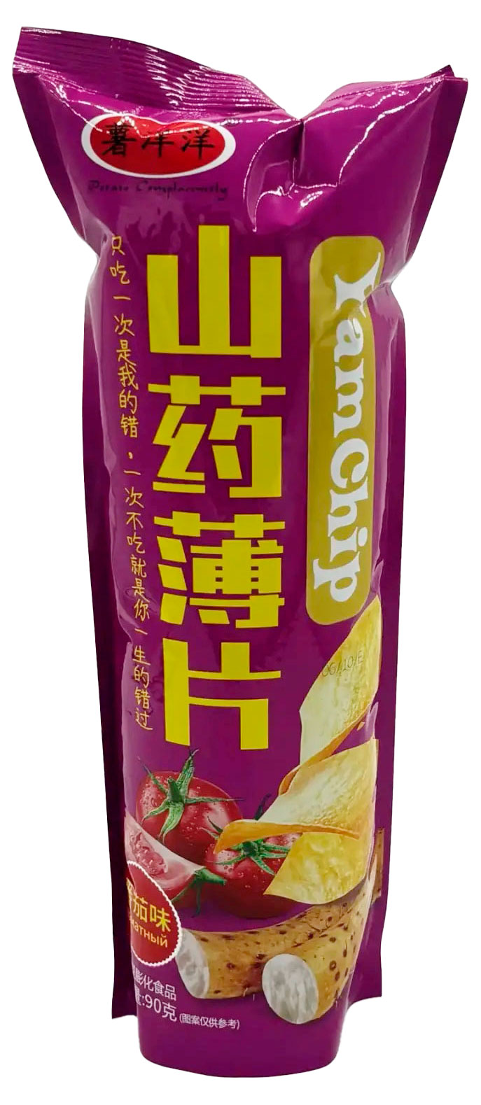 Чипсы из батата Yamchip со вкусом томата Китай, 90 г