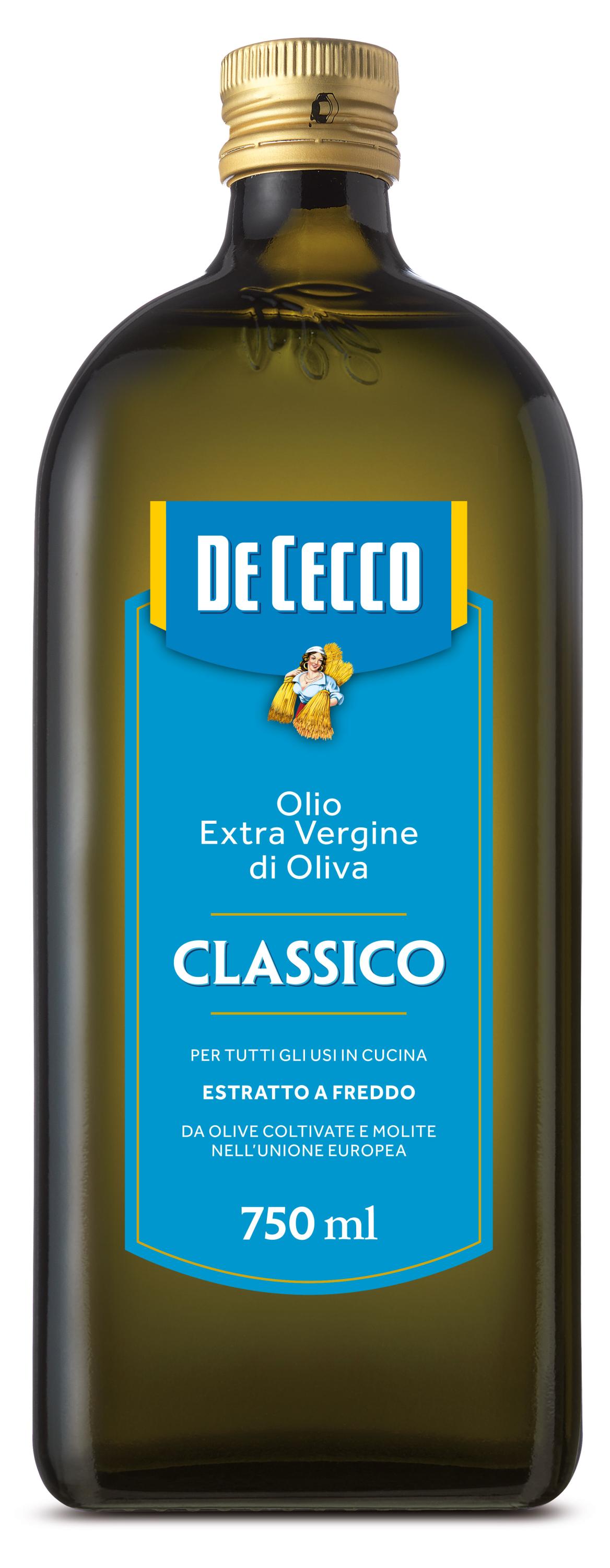 Масло оливковое De Cecco Classico нерафинированное Италия, 750 мл
