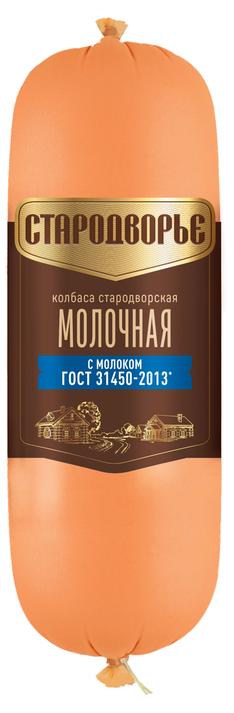 Колбаса вареная Стародворье Молочная с молоком ГОСТ, ~ 0,6 кг