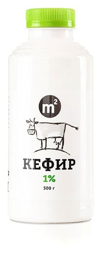 Кефир органический M2 Organic халяль 1% БЗМЖ, 500 г
