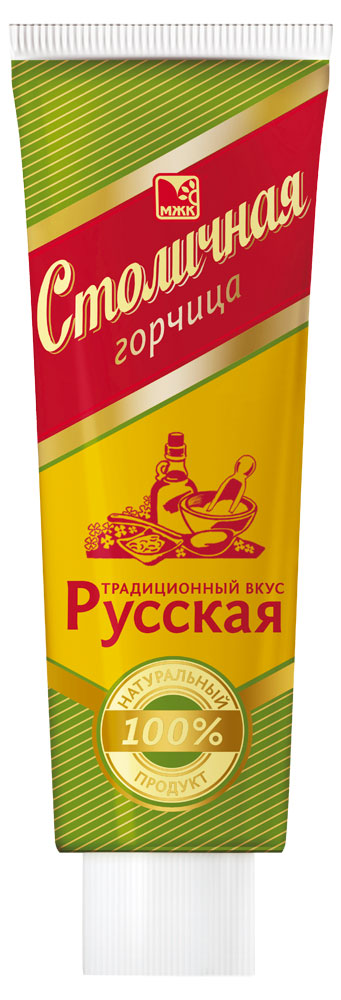 Горчица столичная русская Столичная охлажденная тюбик охлажденный охлажденная, 100 г