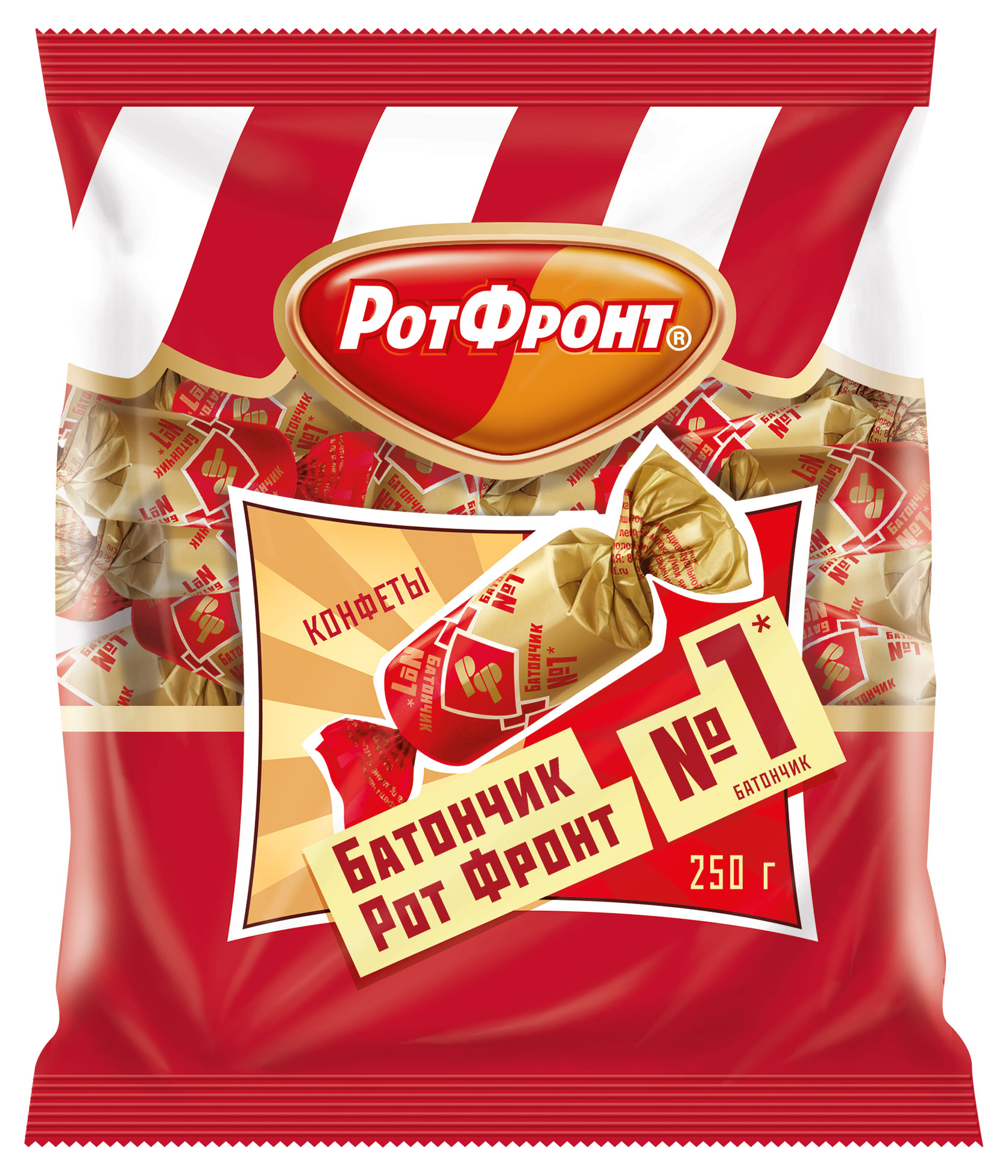 Конфеты Рот Фронт Батончики, 250 г