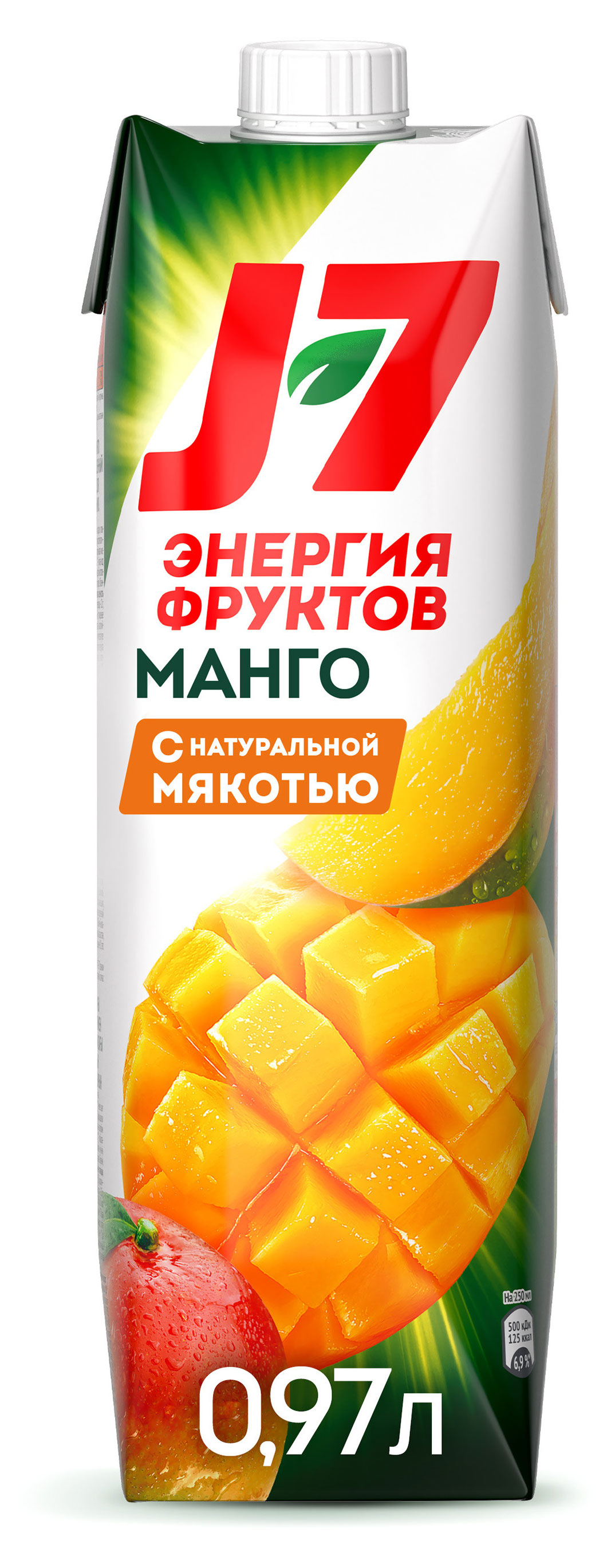 Нектар J7 Манго с мякотью, 970 мл