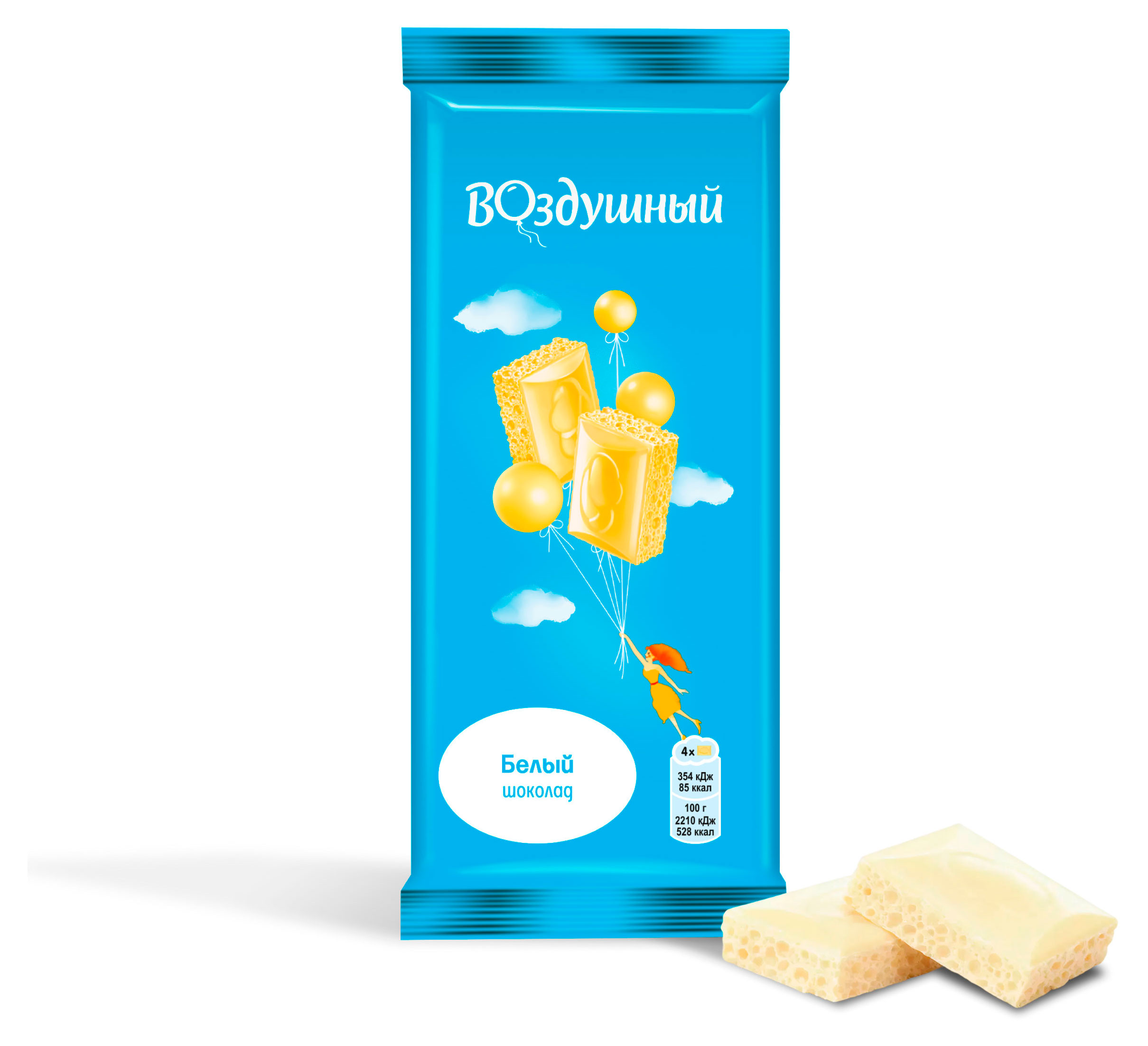 Шоколад белый Воздушный пористый, 80 г