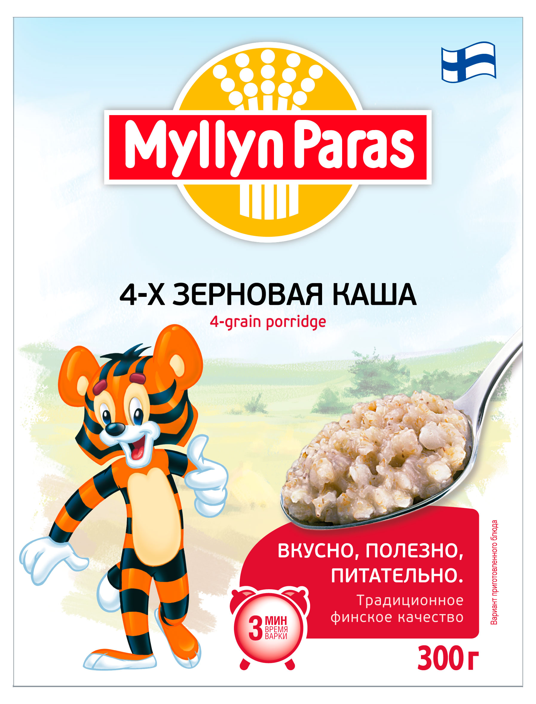 Каша Myllyn Paras 4-х зерновая, 300 г