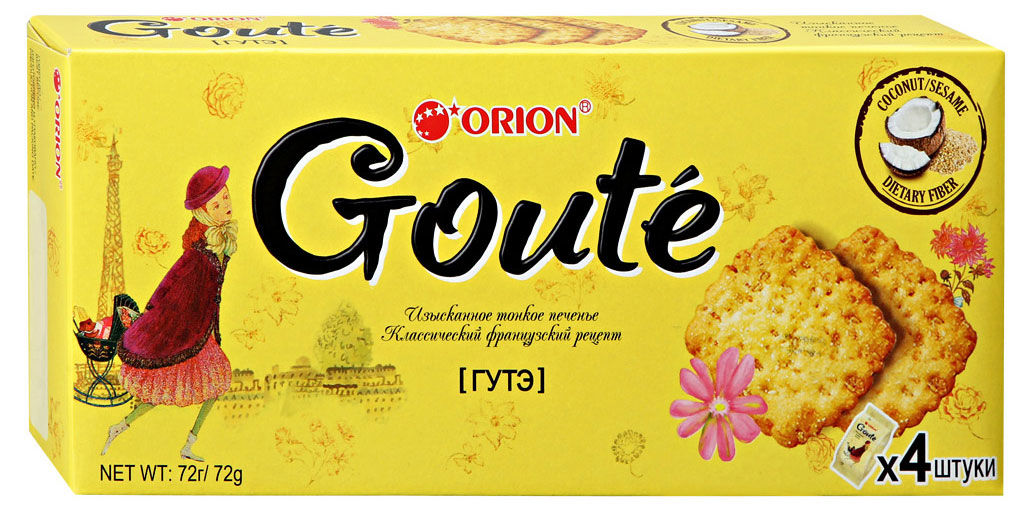 Крекеры французские Orion Goute сладкие Вьетнам, 72 г