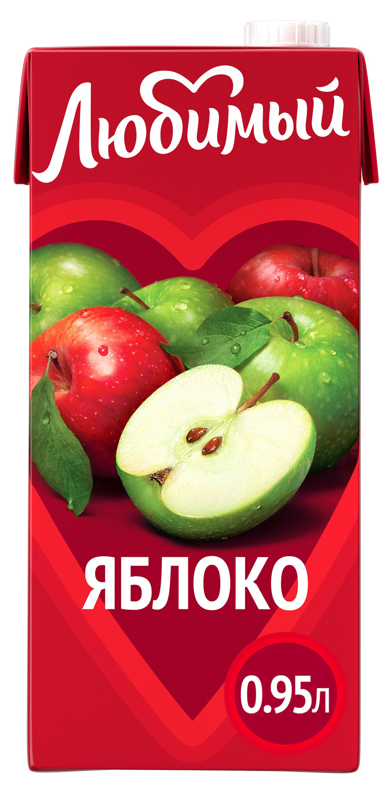 Нектар яблочный Любимый осветленный, 950 мл