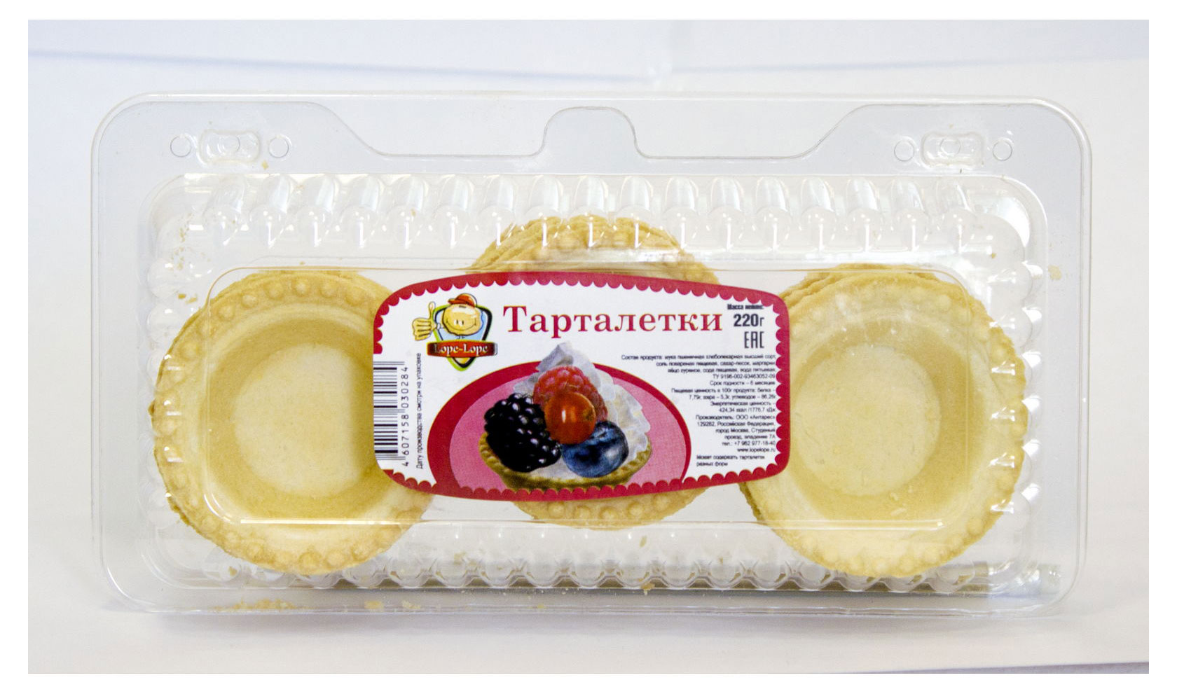 Тарталетки пшеничные Lope-Lope, 200 г