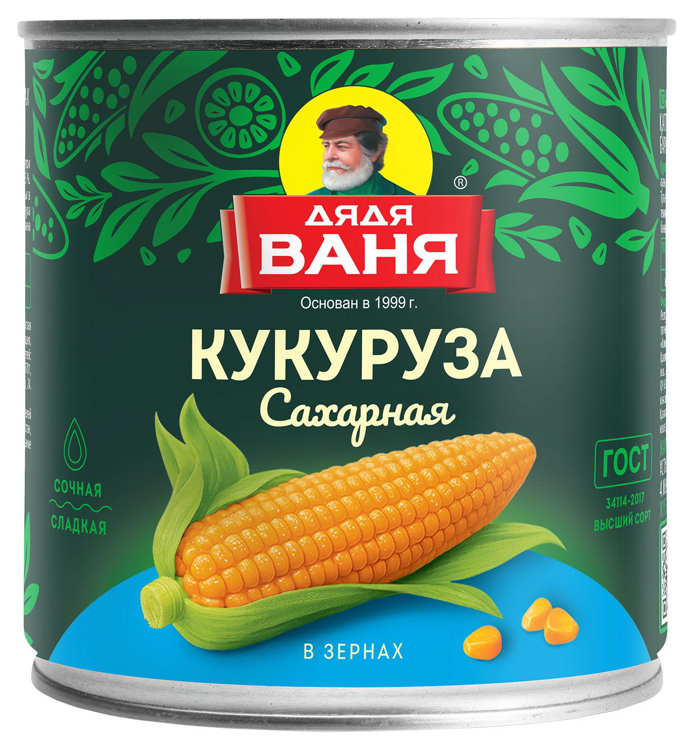 Кукуруза Дядя Ваня сладкая, 425 мл