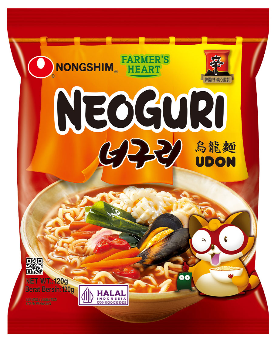 Лапша быстрого приготовления Nongshim Неогури с морепродуктами острая Китай, 120 г