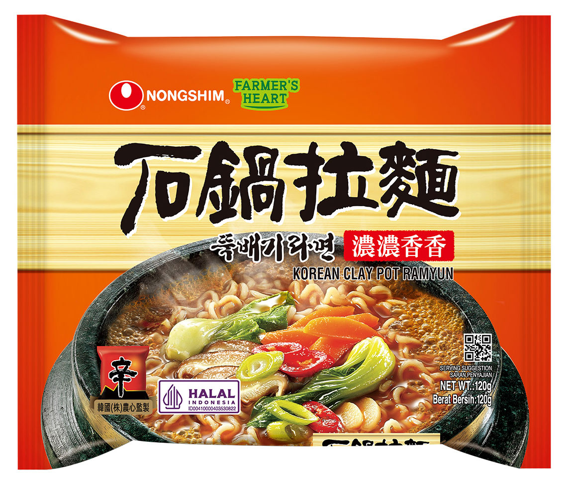 Лапша быстрого приготовления Nongshim Clay Pot со вкусом говядины Китай, 120 г