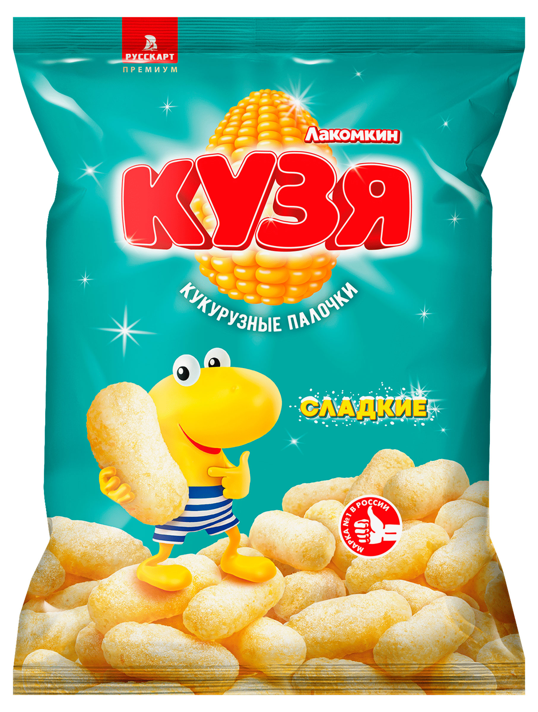 Палочки кукурузные Русскарт КУЗЯ Лакомкин сладкие, 140 г