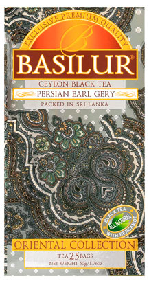 Чай черный Basilur Эрл Грей По-Персидски Шри-Ланка, 25 пакетиков