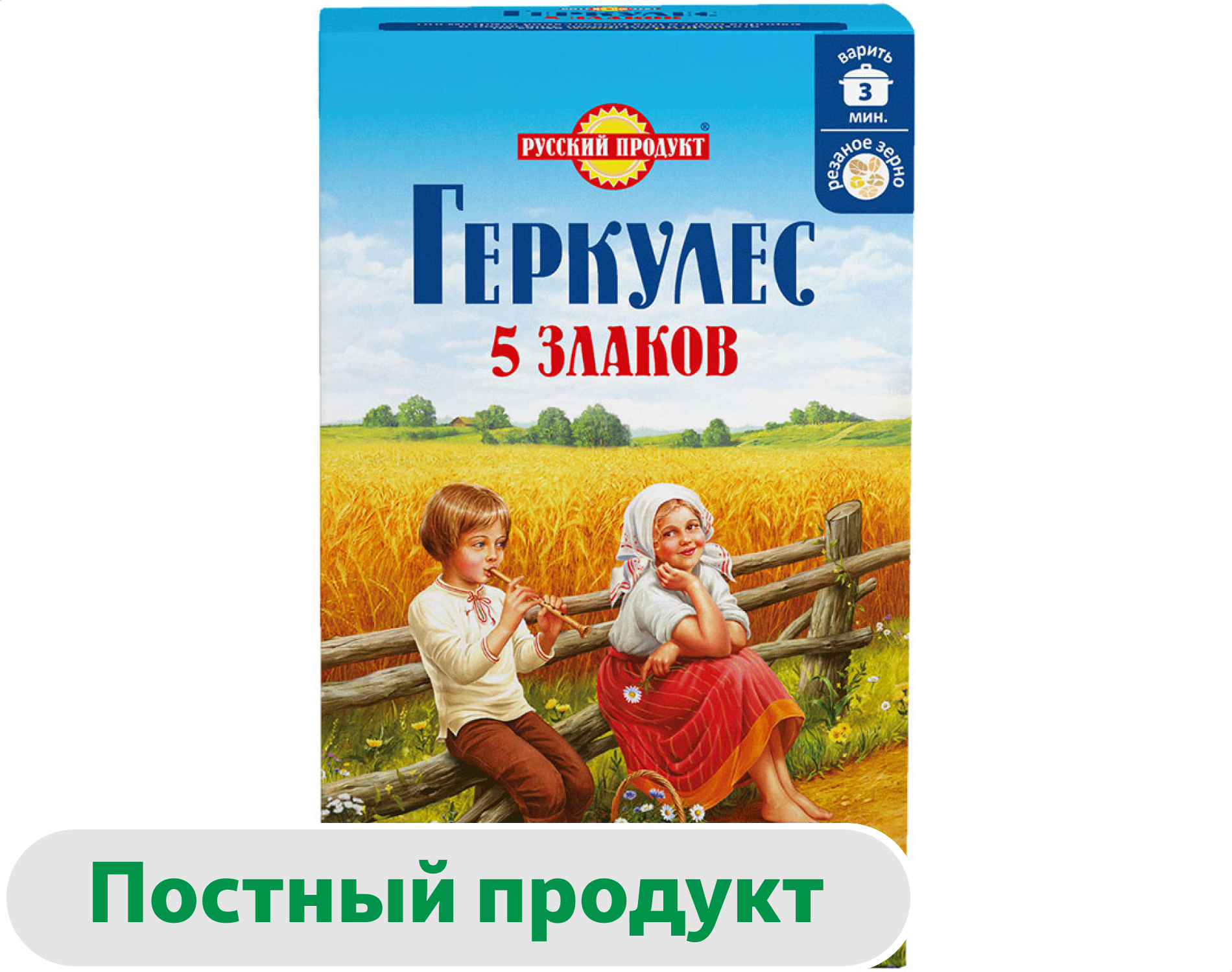 Хлопья зерновые Геркулес 5 злаков, 400 г
