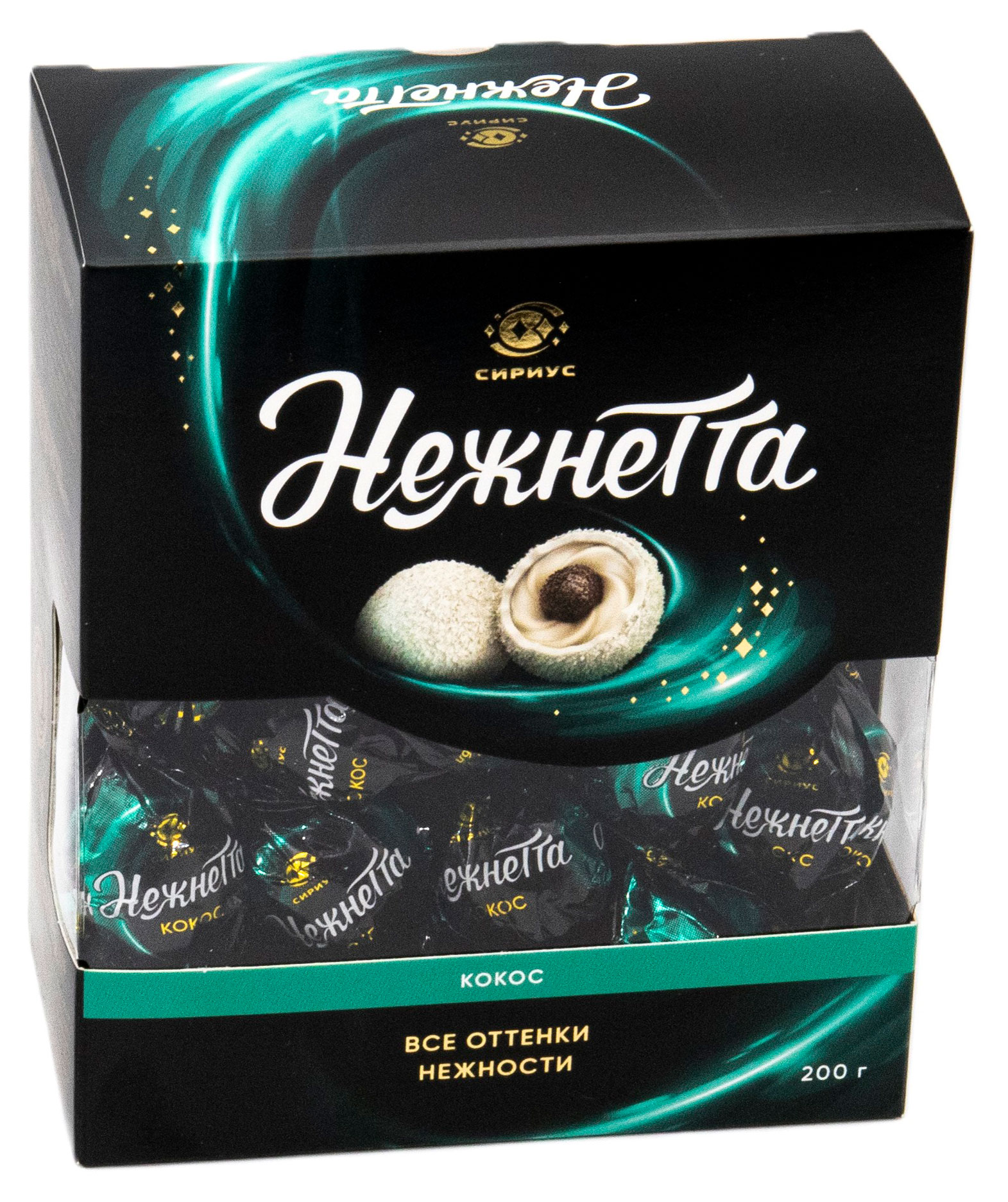 Конфеты Сириус Нежнетта Кокос, 200 г